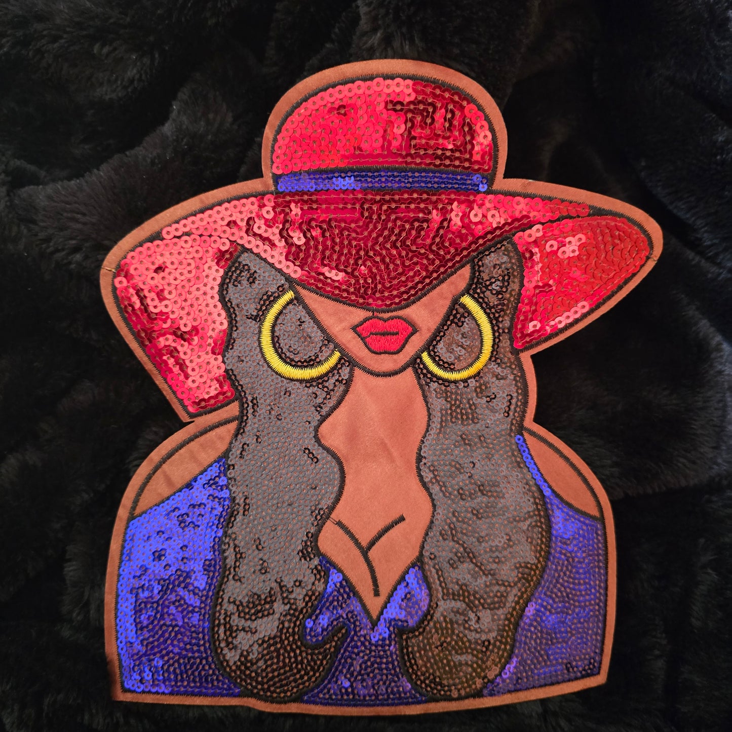 Large Patch - Lady Red Hat